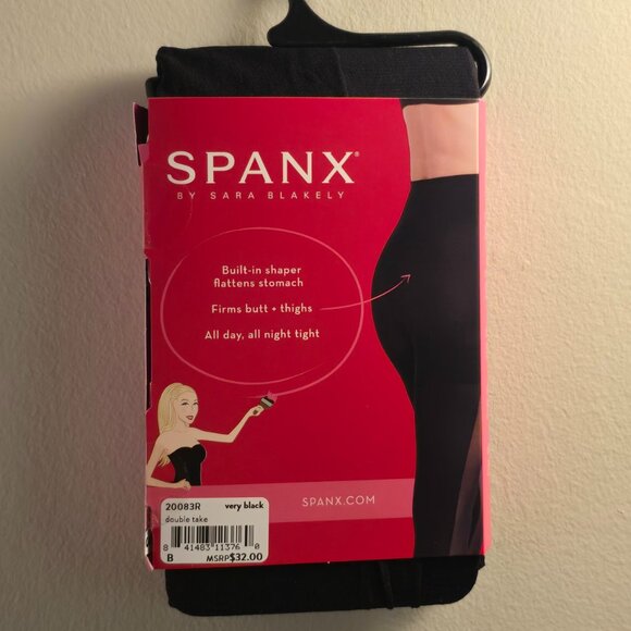 NWT Spanx Tights - Double Take Very Black Shaping Tights - Picture 4 of 5